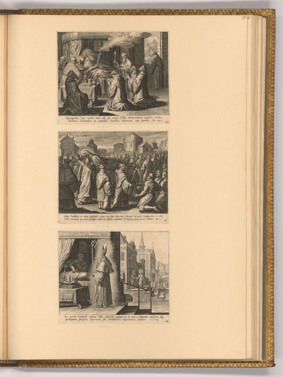Boece et Schelte de Bolswert, Das Leben und Sterben des heiligen Augustinus (Buchillustration),…