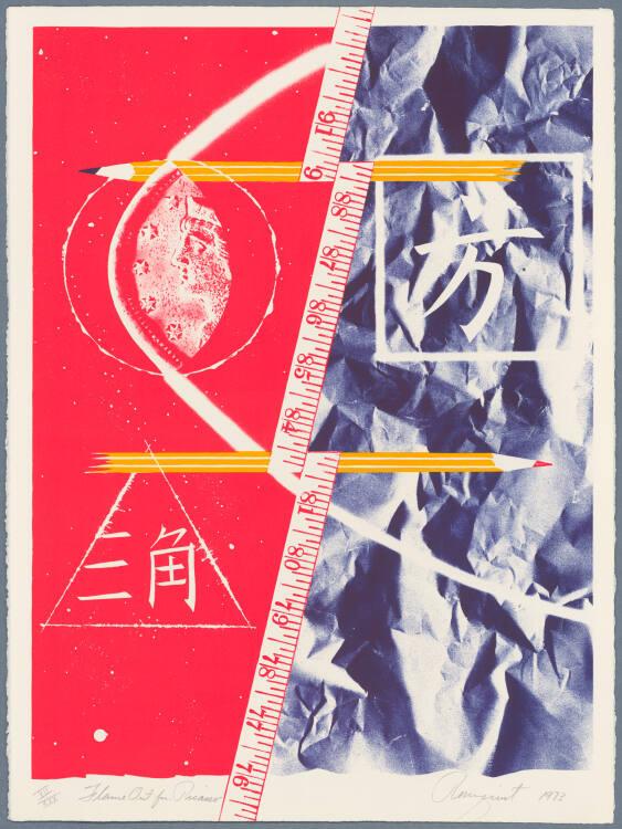 James Rosenquist , Hommage à Picasso; Flame Out for Picasso, Inv. Nr.: DG1976/40