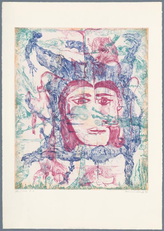 Bernard Schultze, Hommage à Picasso: Gesicht, Inv. Nr.: DG1975/209