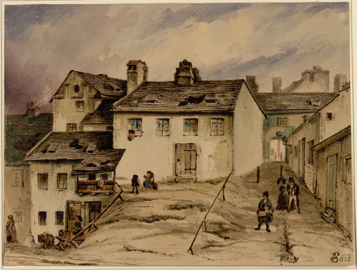 Magdalenengasse, Anton Stutzinger, 1858