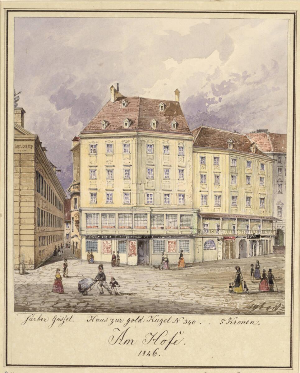 Moritz Leybold, Am Hof, Haus zur Goldenen Kugel Nr. 340, Inv. Nr.: 28882