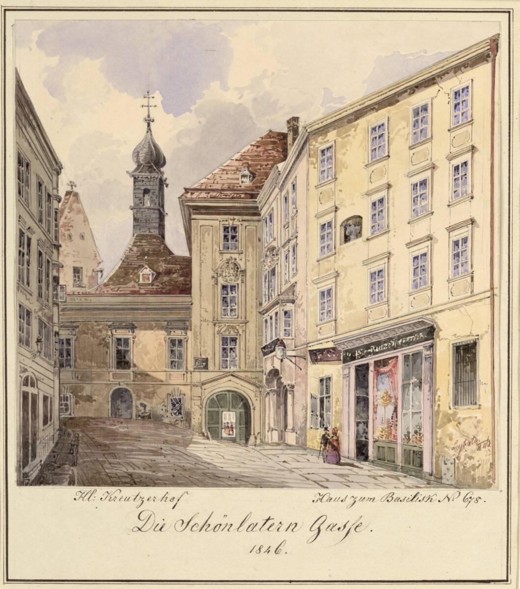 Moritz Leybold, Die Schönlatern Gasse, Inv. Nr.: 28888