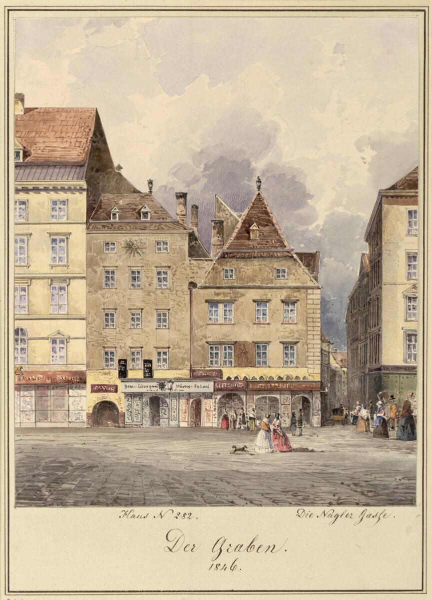 Moritz Leybold, Der Graben. Haus Nr. 282, Naglergasse, Inv. Nr.: 28902