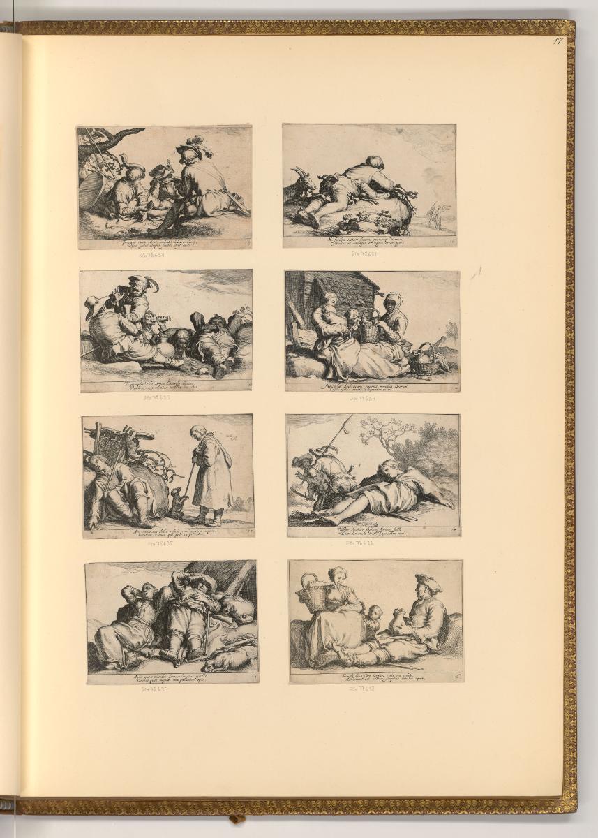 Cornelis Bloemaert, Ruhende und rastende Personen in einer Landschaft, Inv. Nr.: Holland nach S…