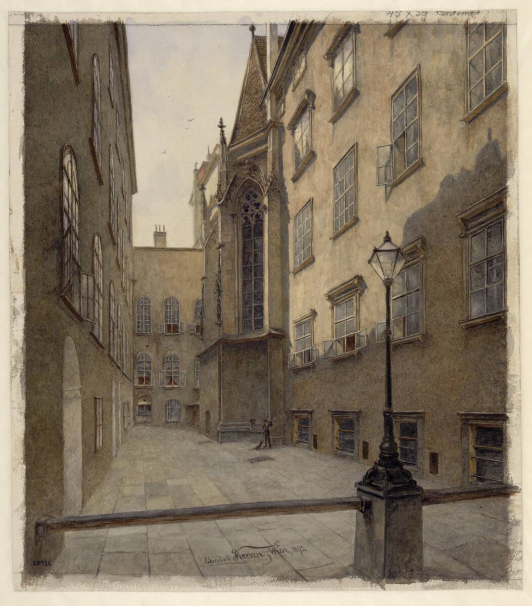 Edmund Krenn, Der Kapellenhof in der Hofburg zu Wien, Inv. Nr.: 28926