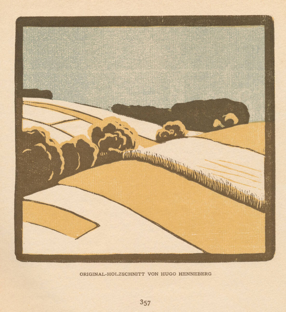 Aus der Serie Landschaften: Felder, Hugo Henneberg, 1903