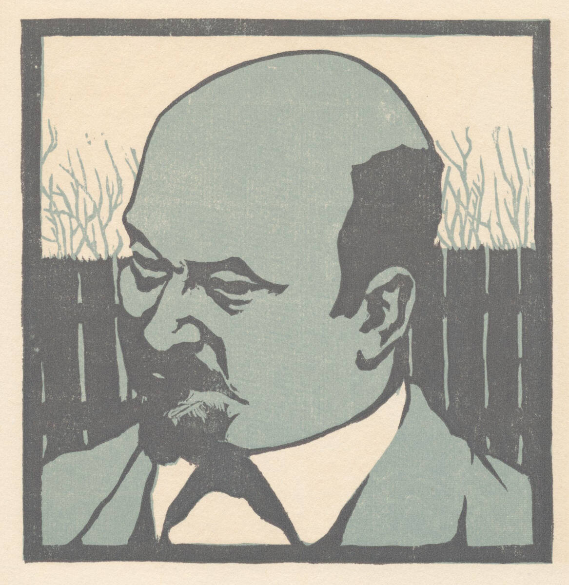 Porträt - Männerbildnis nach links, Leopold Blauensteiner, 1903