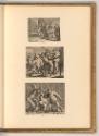 Pieter Nolpe. Salomon Savery., Männer beim Brettspiel, im Hintergrund ein Paar vor einem Bett; …