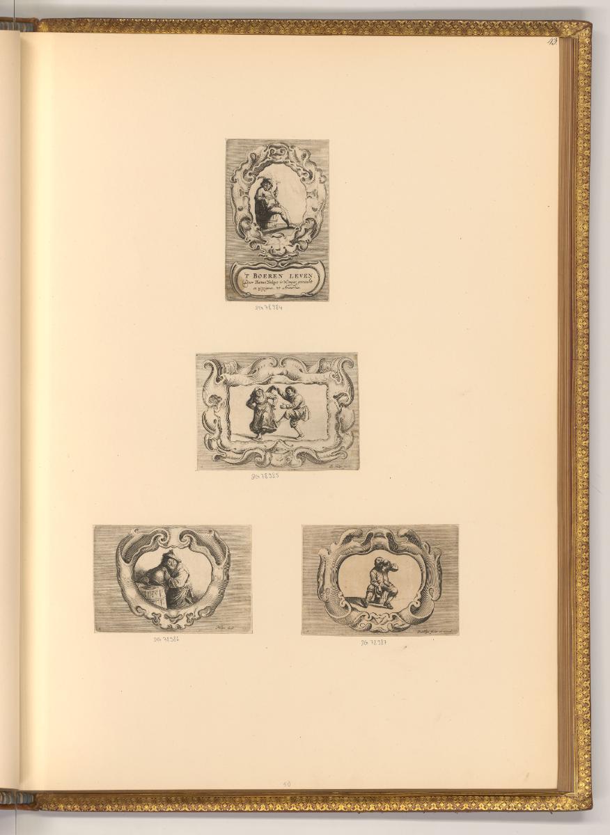 Pieter Nolpe. Salomon Savery., Titelblatt, boerenleven (Bauernleben), Vignetten mit bäuerlichen…