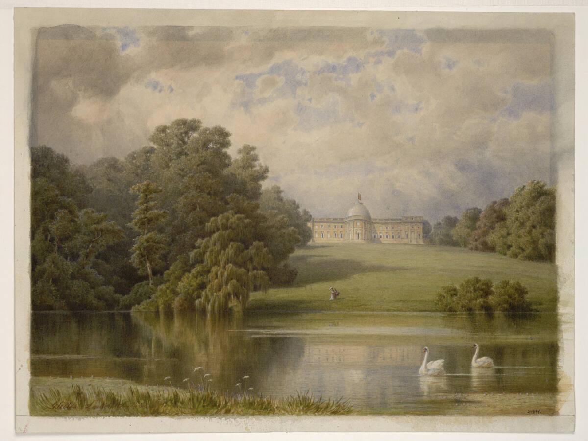 Gottfried Seelos, Schloss Laeken mit Park, Inv. Nr.: 28978