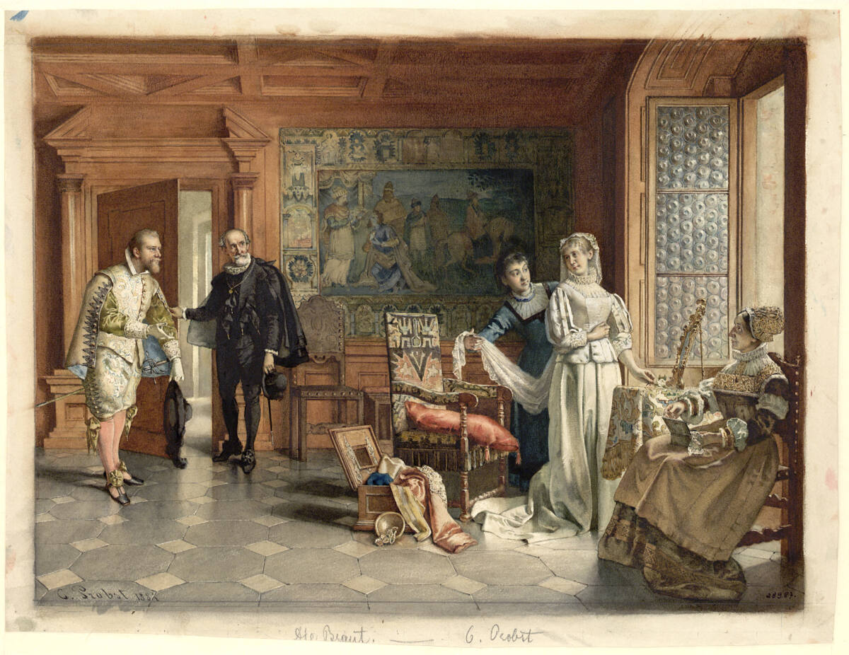 Die Braut, Karl Probst, 1881