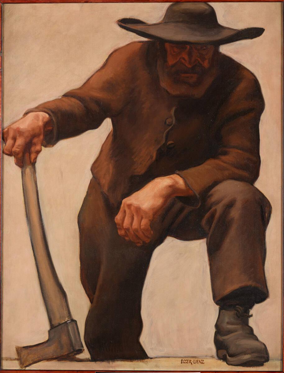 Albin Egger-Lienz, Der ältere Mann, Studie zu Das Leben, Inv. Nr.: GE449DL