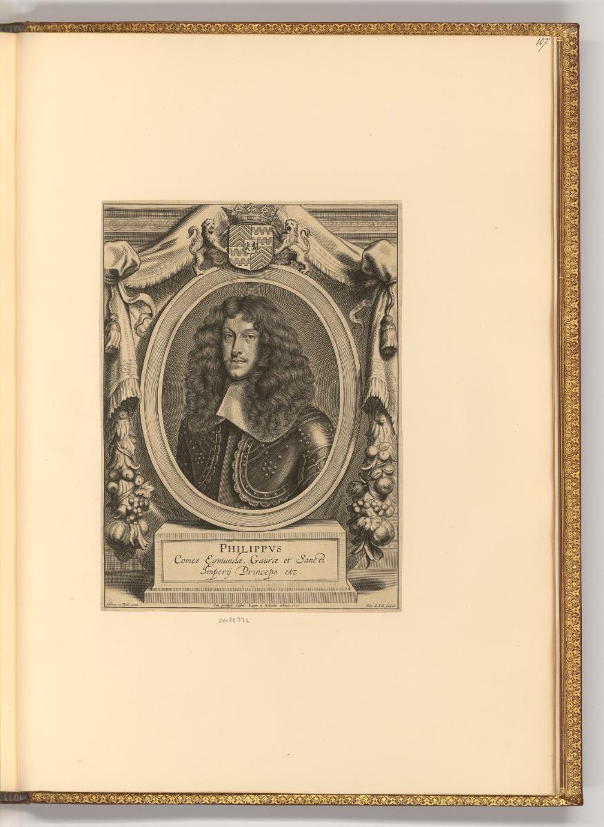 Pieter de Jode le jeune, Porträt Philipp von Egmond, Inv. Nr.: Holland nach Sektionen I/57, H/I…