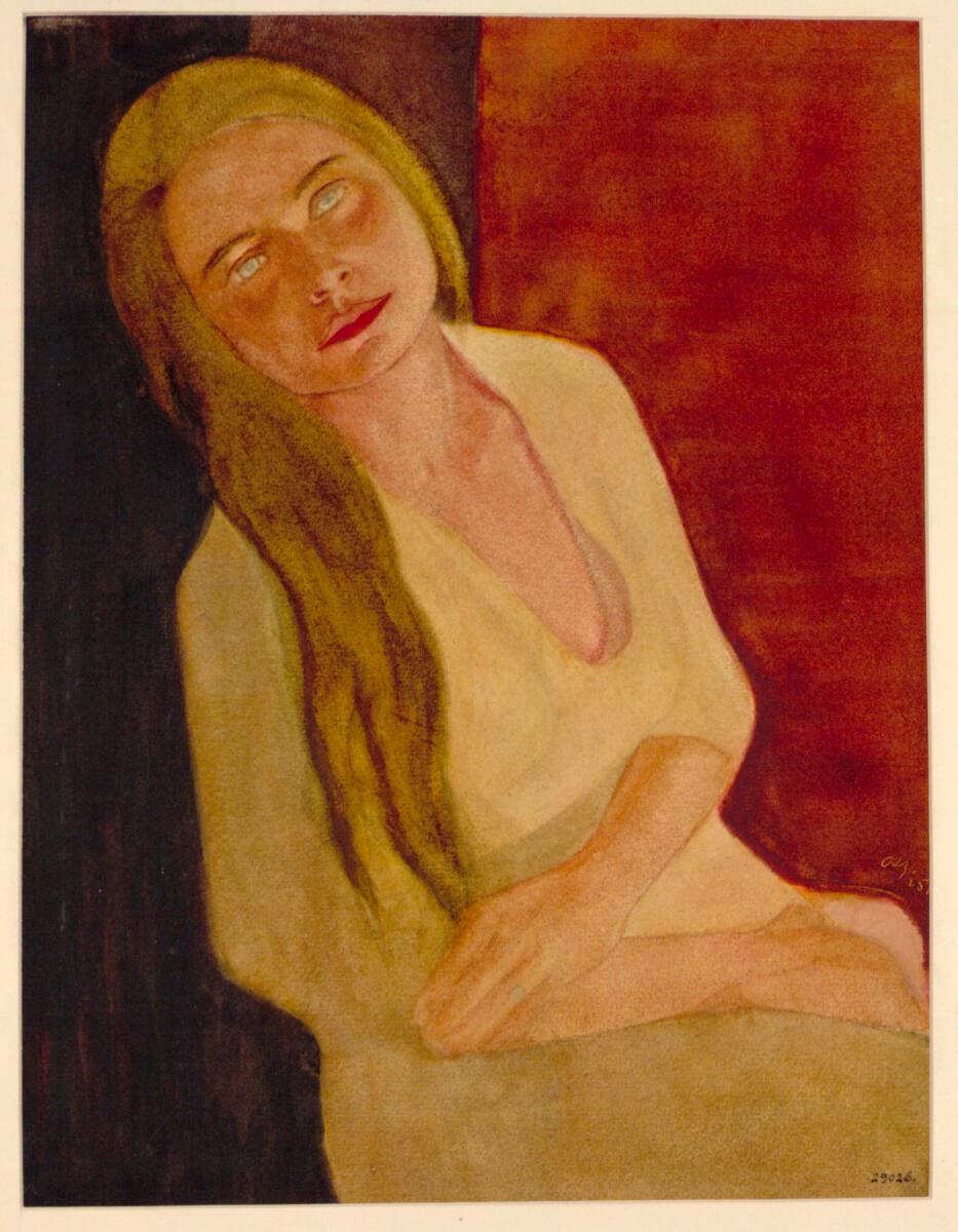 Halbfigur eines sitzenden Mädchens, Carl Anton Reichel, 1925