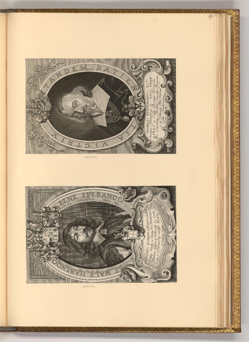Pieter de Jode le jeune, Porträt Johann Georg von Merckelbach; Andreas Burckhardt, Inv. Nr.: Ho…