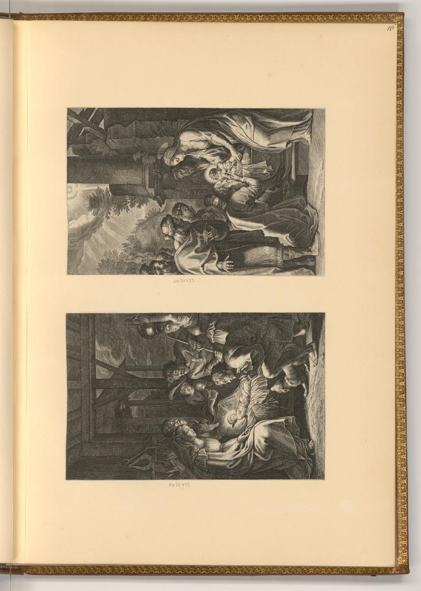 Corneille Galle le jeune, Anbetung der Hirten; Anbetung der Könige (Buchillustration), Inv. Nr.…