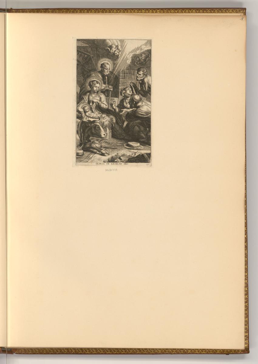 Corneille Galle le jeune, Anbetung der Hirten, Inv. Nr.: Holland nach Sektionen I/58, H/I/58/4