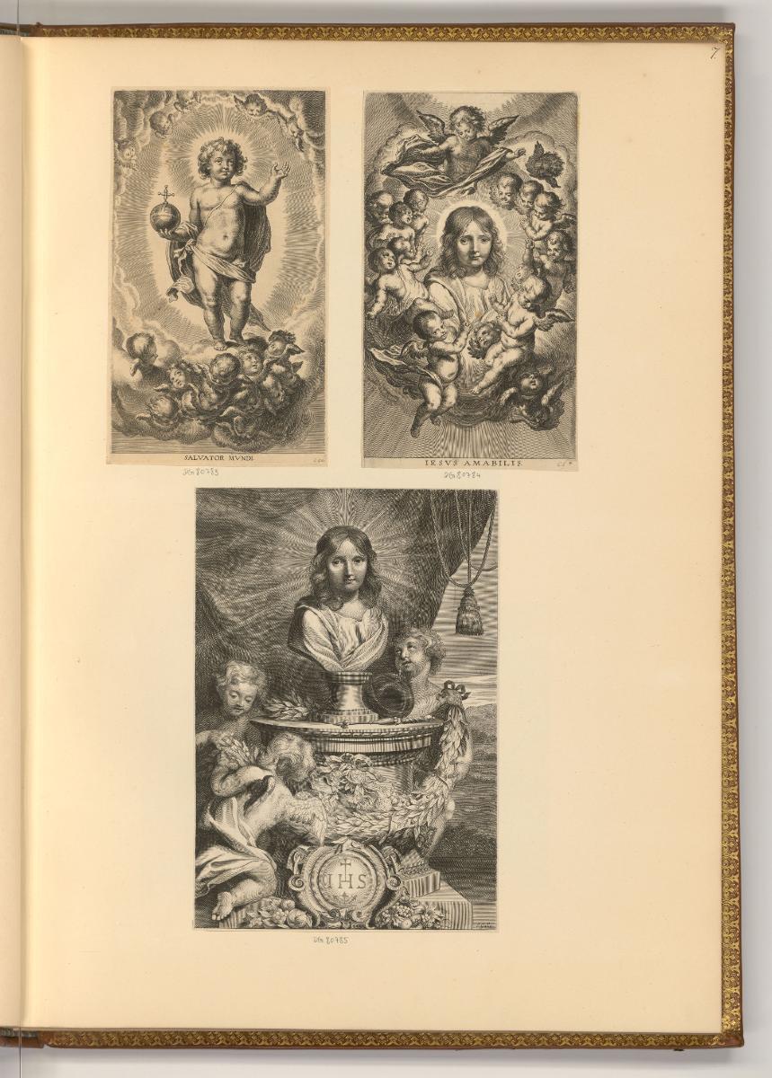 Corneille Galle le jeune, Salvator Mundi; Jesus Amabilis 
, Inv. Nr.: Holland nach Sektionen I…