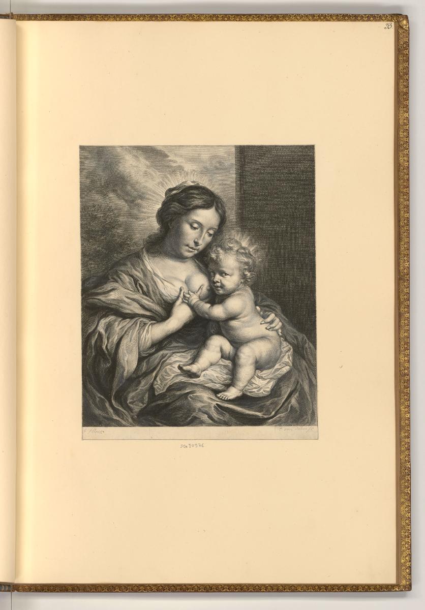 Hendrik Bary. Cornelis van Dalen, Die Jungfrau mit dem Kind, Inv. Nr.: Holland nach Sektionen I…
