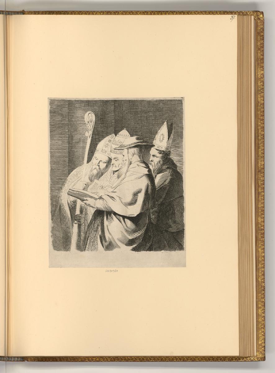Hendrik Bary. Cornelis van Dalen, Die vier lateinischen Kirchenväter, Inv. Nr.: Holland nach Se…