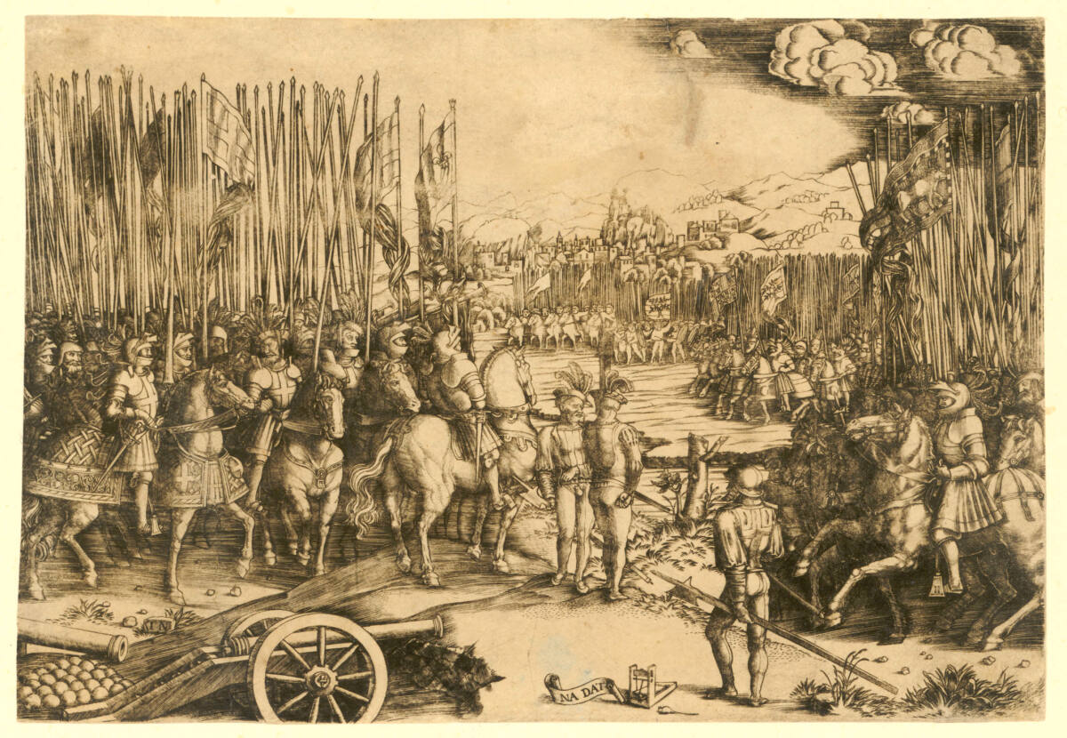 Die beiden Armeen in der Schlacht von Ravenna, MonogrammistNADAT, 1501–1515