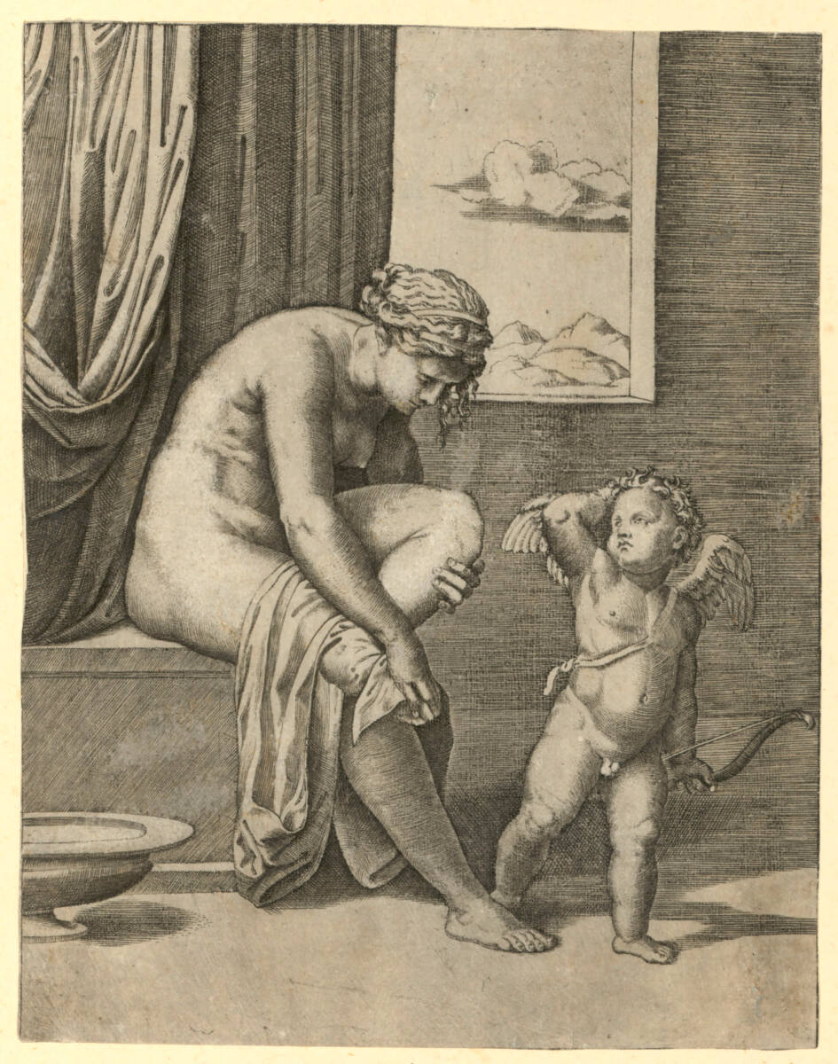 Venus nach ihrem Bad, Raphael