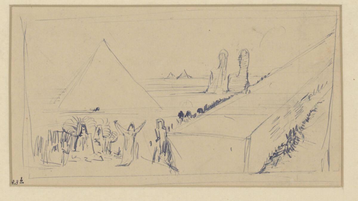 Anton Romako, Ägyptische Szenerie, Inv. Nr.: 29083b