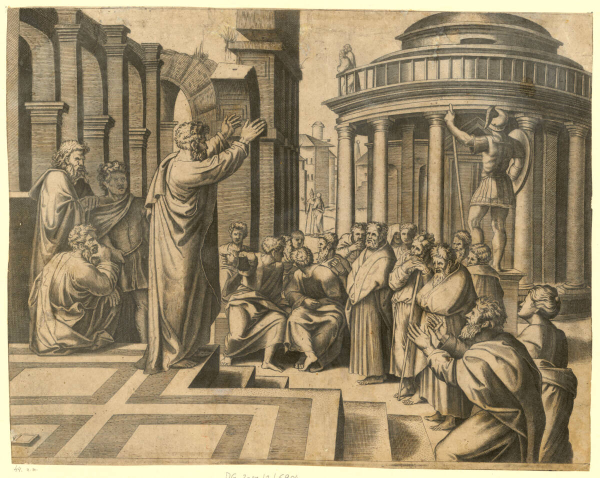 Paulus predigt den Athenern, unbestimmt, 1510–1550