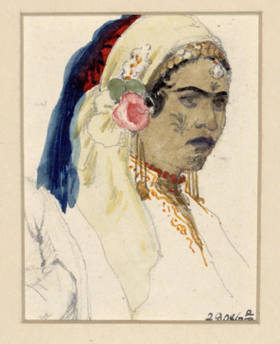 Alois Schönn, Tätowierte Orientalin, Inv. Nr.: 29086e