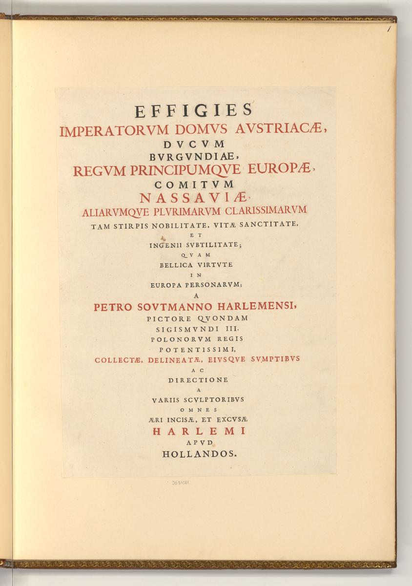 P. Soutman; I. Suyderhoef; P. van Sompelen; I. Louys, Effigies imperatorum domus Austriacae, du…