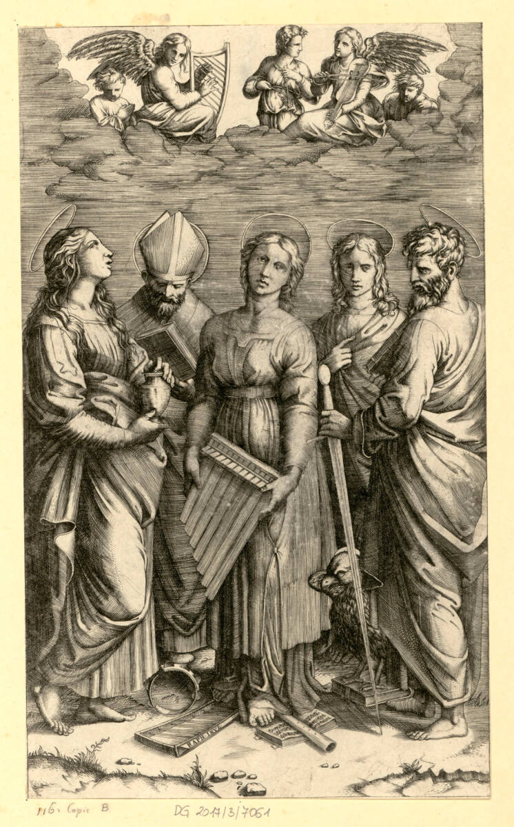 Heilige Cäcilia, Raphael, 1510–1527