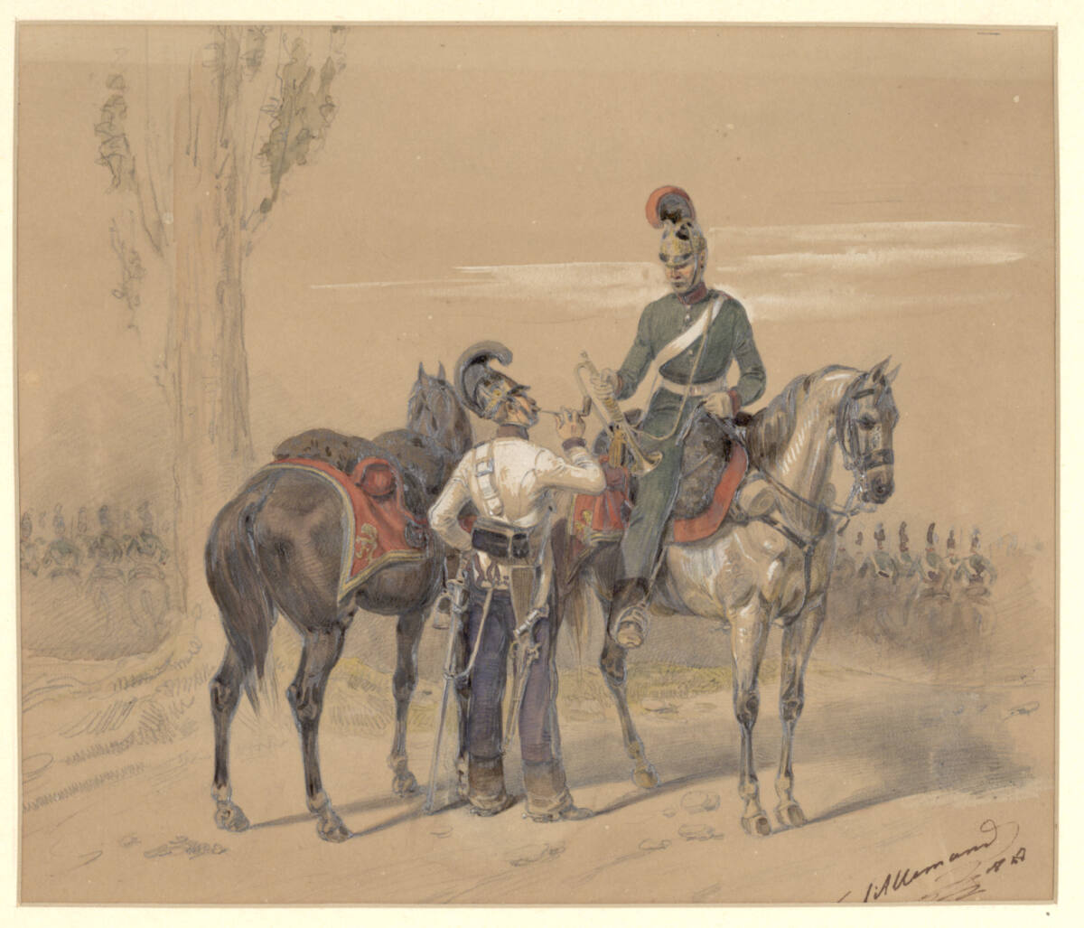 Militärische Szene, Friedrich L'Allemand