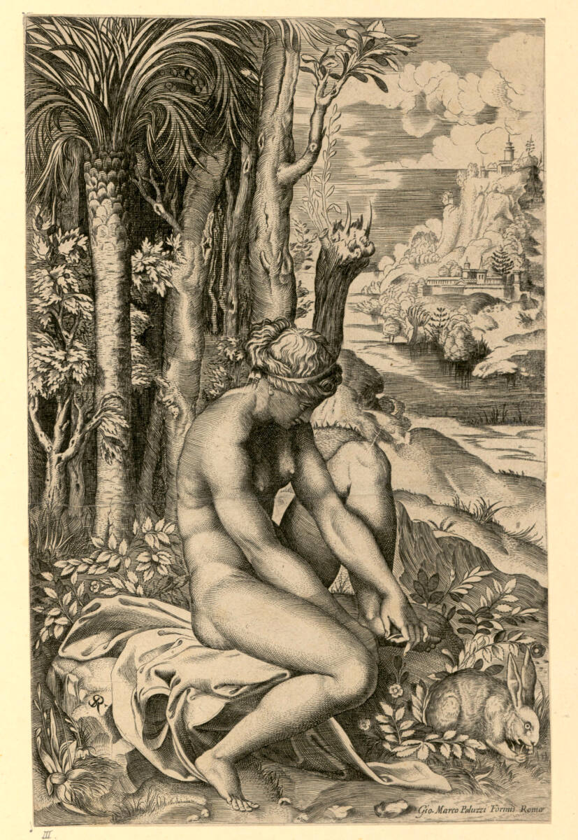 Venus zieht sich einen Dorn aus dem Fuß, GiovanniMarcoPaluzzi, 1655–1690