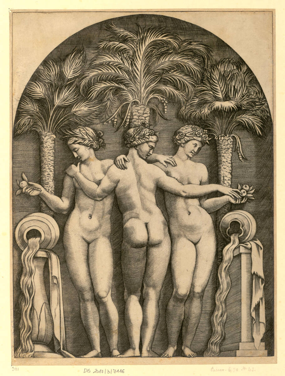 Drei Grazien, Marco Dente, 1510–1527