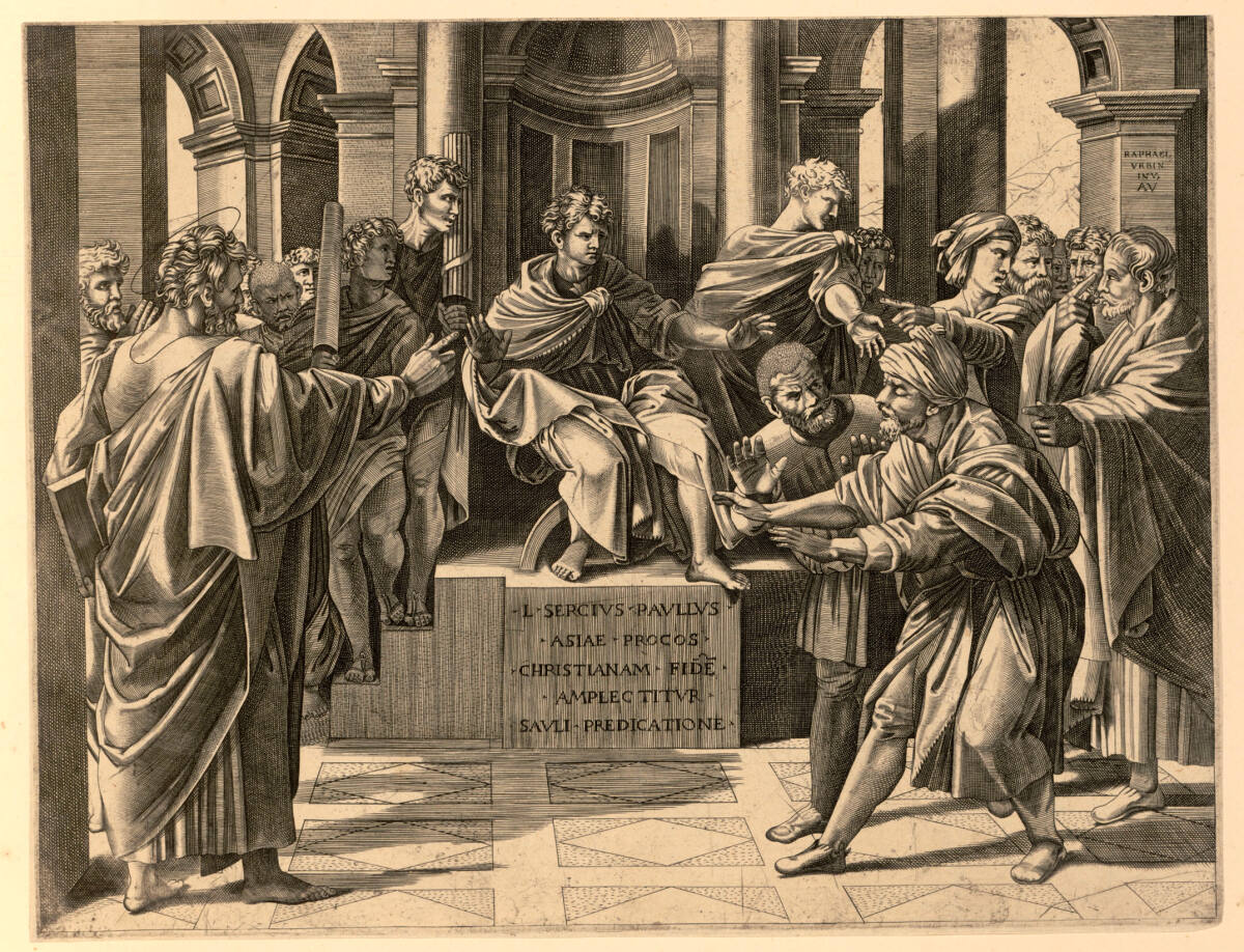 Die Blendung des Elymas, unbestimmt, 1516–1520