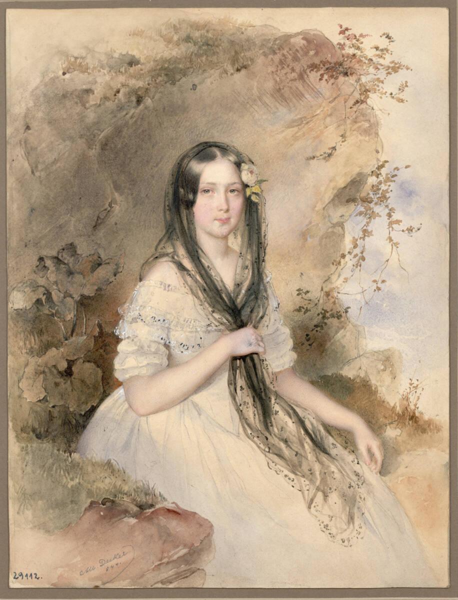 Albert Decker, Bildnis einer Dame, Inv. Nr.: 29112