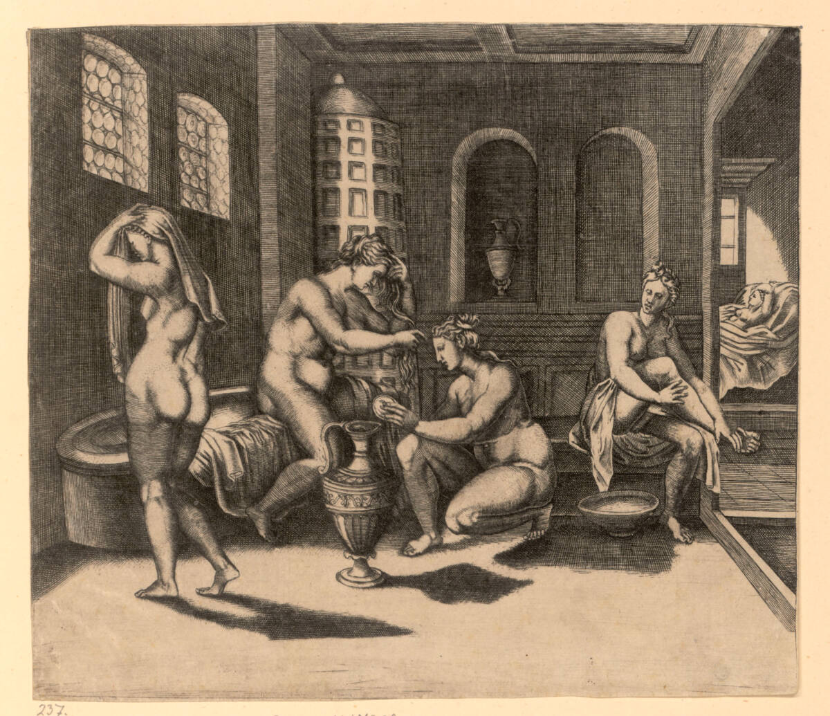 Psyche in ihrem Bad, 1520–1536