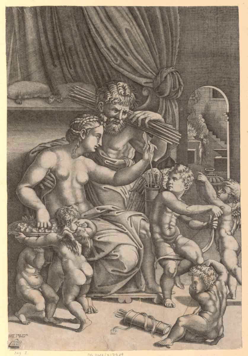 Venus und Vulkan umgeben von Putten, 1530