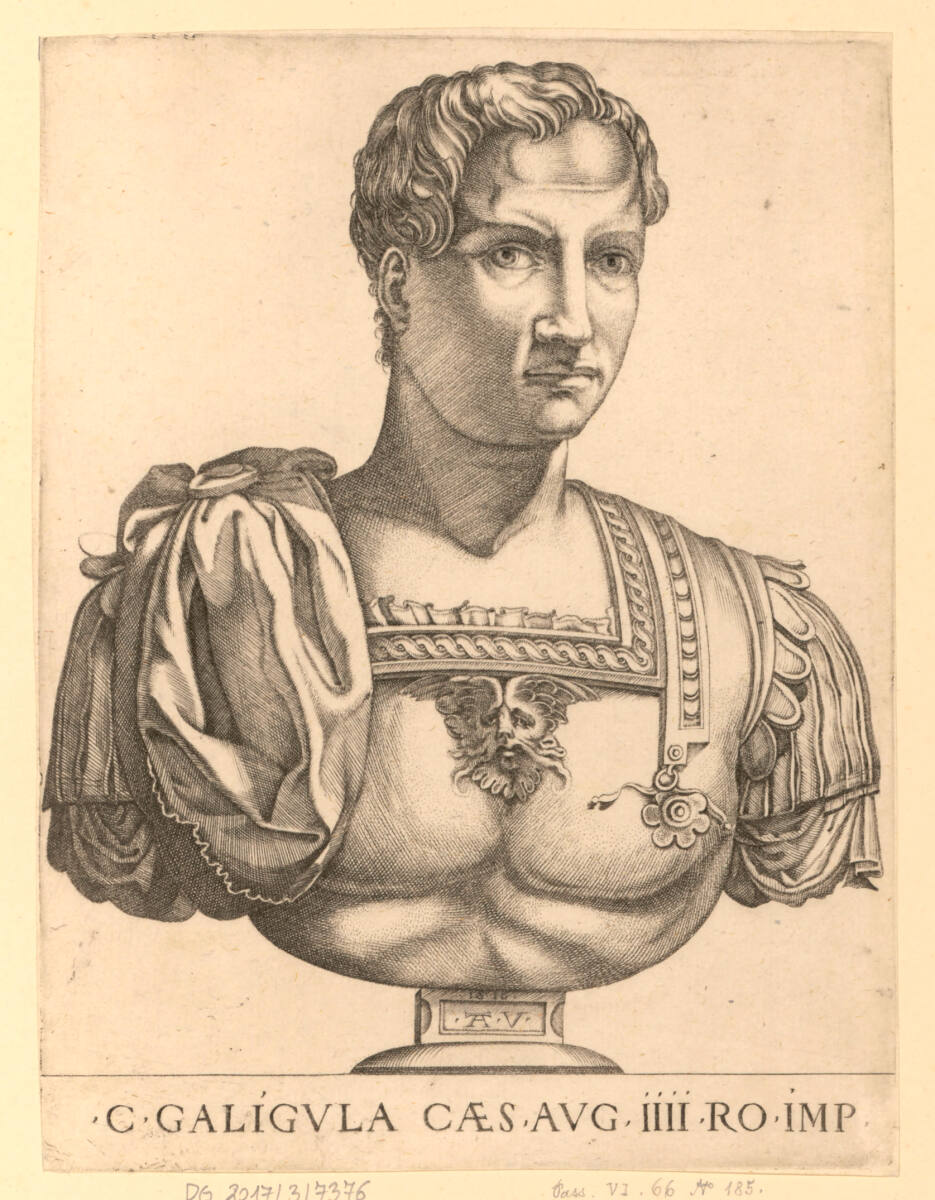 Caligula, Agostino Veneziano, 1516