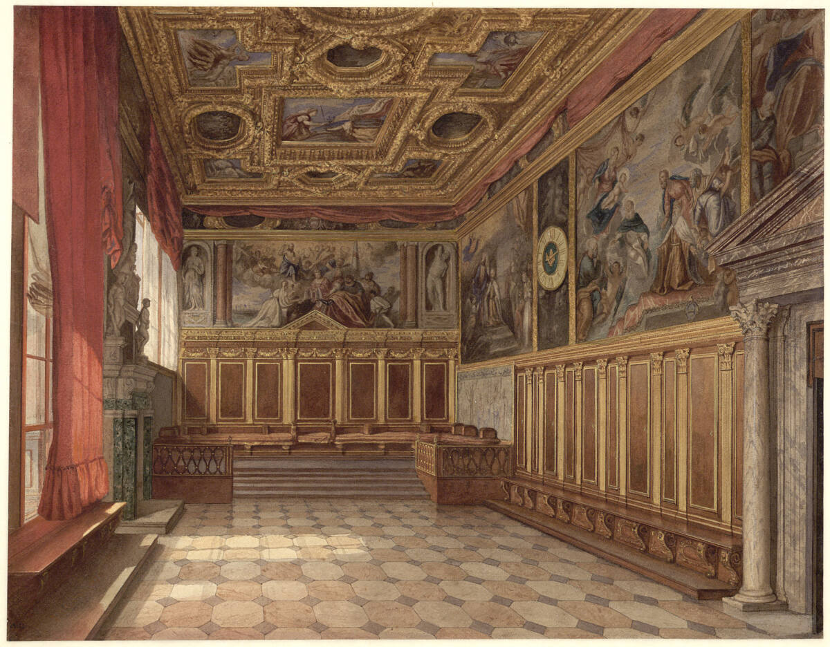 Audienzsaal des Dogenpalastes in Venedig, Franz Heinrich