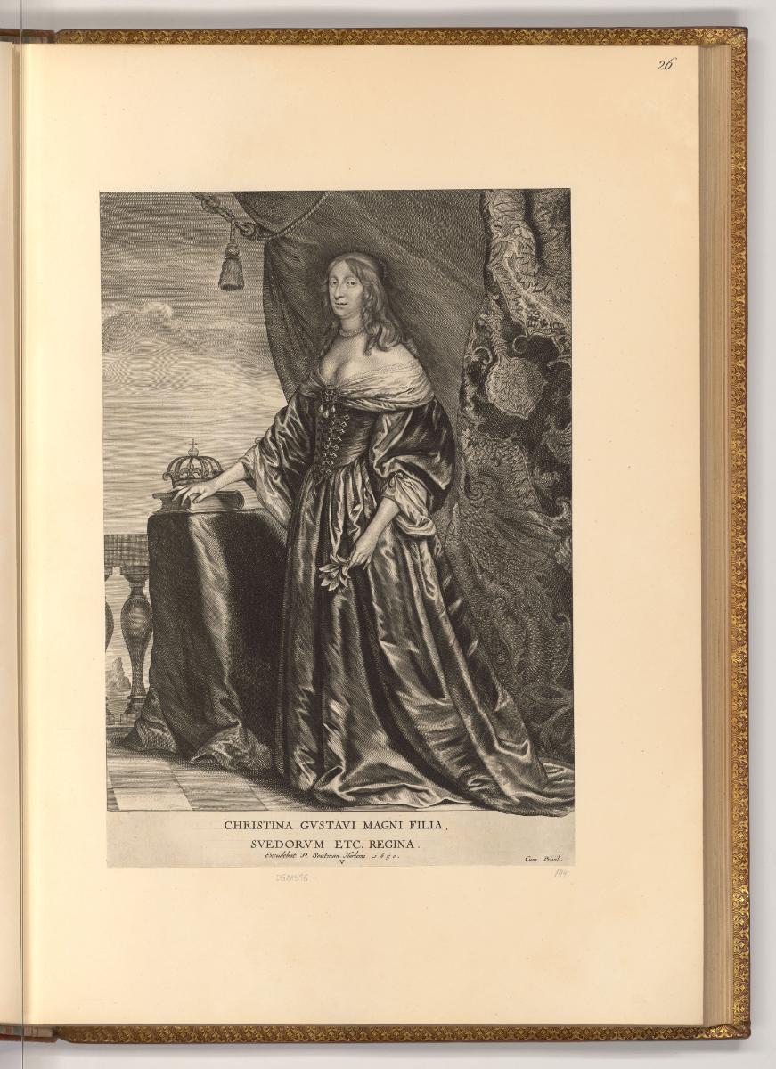 Cornelis Visscher Vol. II, Porträt Königin Christina von Schweden, Inv. Nr.: Holland nach Sekti…