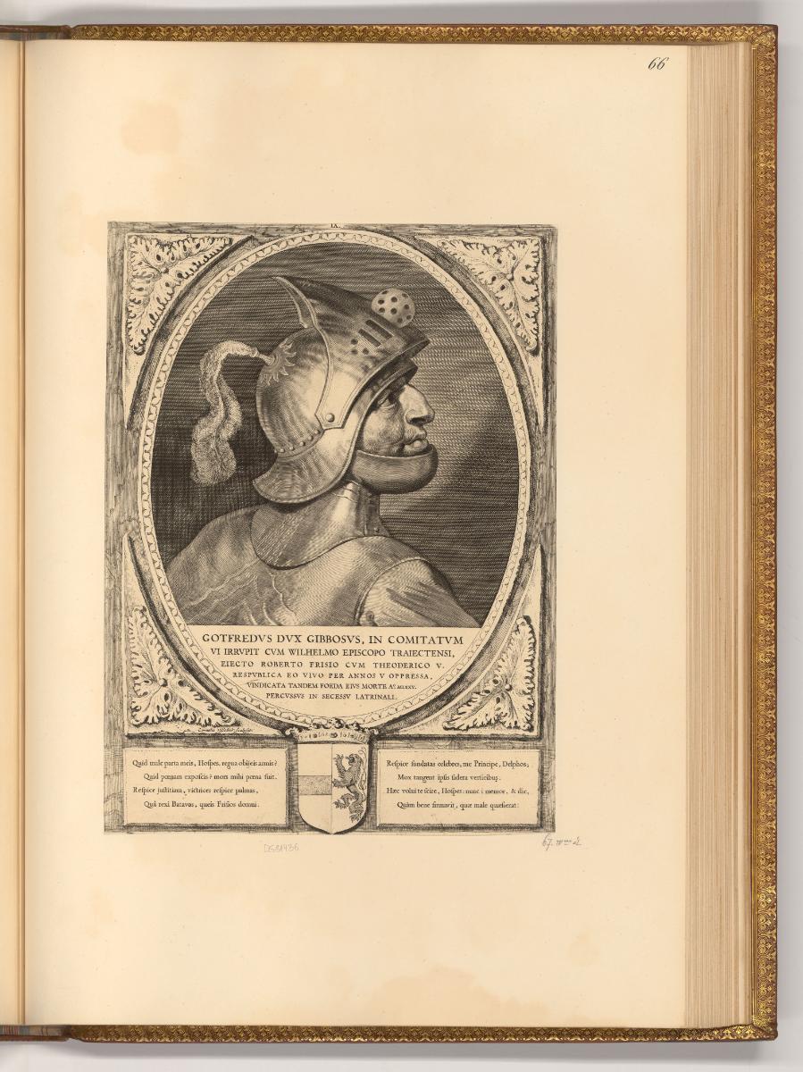 Cornelis Visscher Vol. II, Porträt Gottfried III., Inv. Nr.: Holland nach Sektionen I/63, H/I/6…
