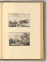 Jan de Visscher, Die Überfuhr; Die Spinnerin und der Ackersmann, Inv. Nr.: Holland nach Sektion…