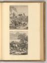 Jan de Visscher, Hirtin mit Milchkübel; Wandernde Hirten mit Herde, Inv. Nr.: Holland nach Sekt…