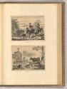 Jan de Visscher, Reitende Hirten mit Herde; Ruinen mit Brunnen und Herde, Inv. Nr.: Holland nac…