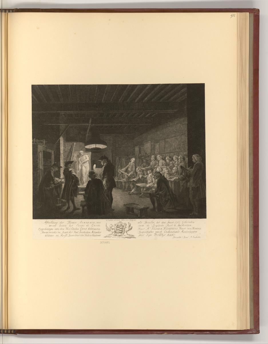 Adrien Haelweg. Albert Haelweg. Jean wan de Laar. Jean Punt. Reinier Vinkeles., Der Zeichensaal…