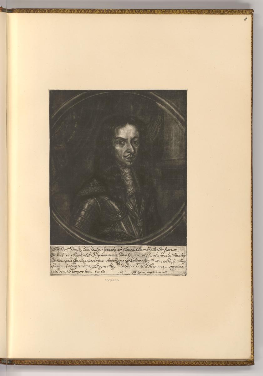 Herman Henri Quiter; Jean Liefkoop; Gerard Valck; Jean van Somer, Porträt Paolo Spinola, Gesand…