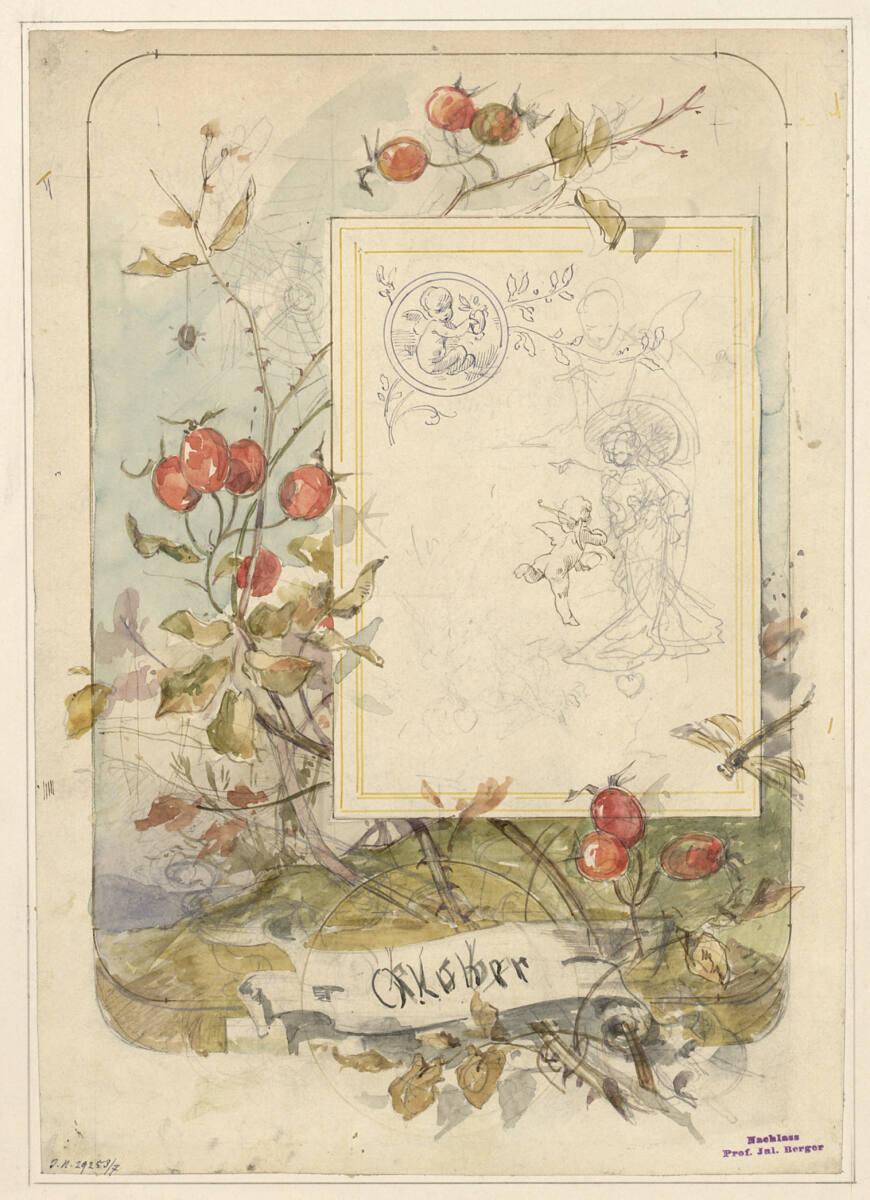 Julius Victor Berger, Monatsvignette: Oktober, Inv. Nr.: 29253/7