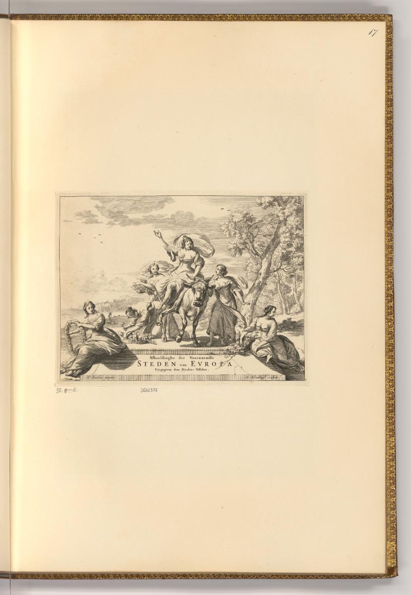 Abraham Blooteling, Titelblatt, Afbeeldinghe der Voornaemste Steden van Europa (Personifikation…