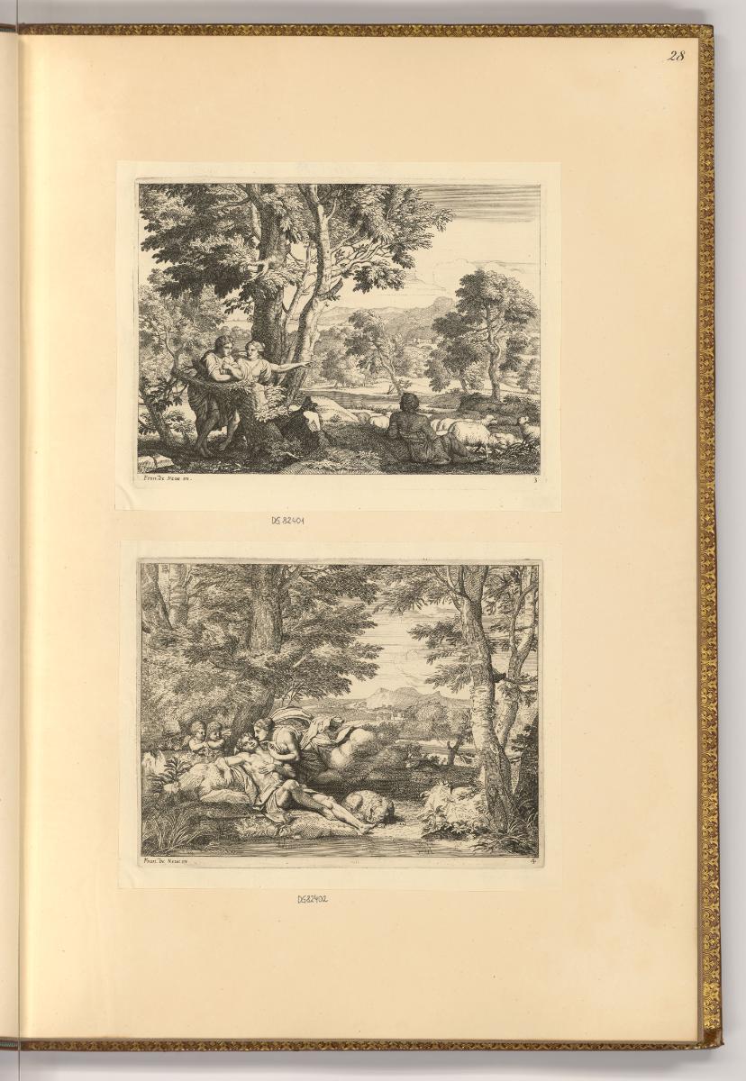 Abraham Blooteling, Schäferpaar; Diana und Endymion, Inv. Nr.: Holland nach Sektionen I/70, H/I…